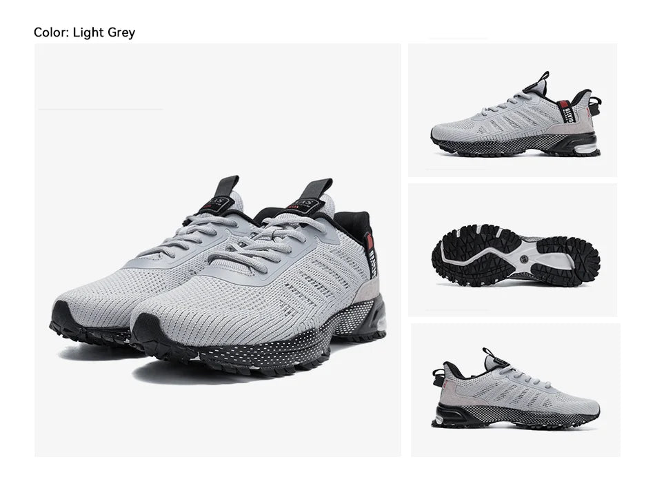 Men Running Shoes Lightweight Breathable Jogging Sport Shoes Male Lace-up Fashion Comfort Casual Sneakers Non-slip