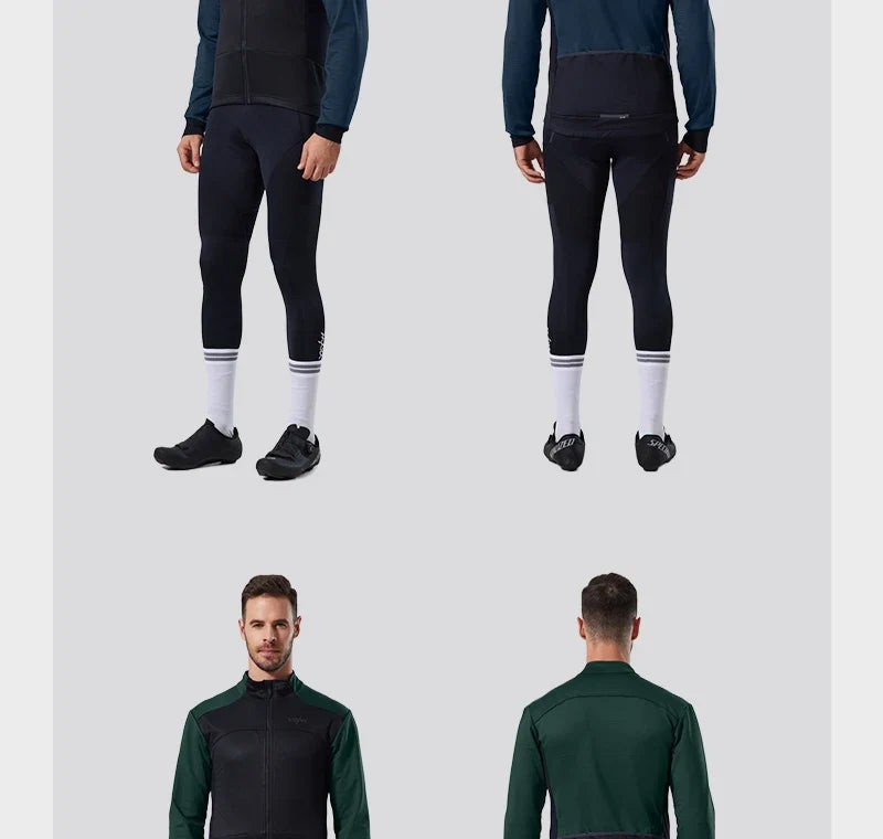 Men's Cycling Jacket Waterproof Windproof Road Bike Tops Winter 0°C Thermal Fleece Bicycle Jersey  Cycling Clothing