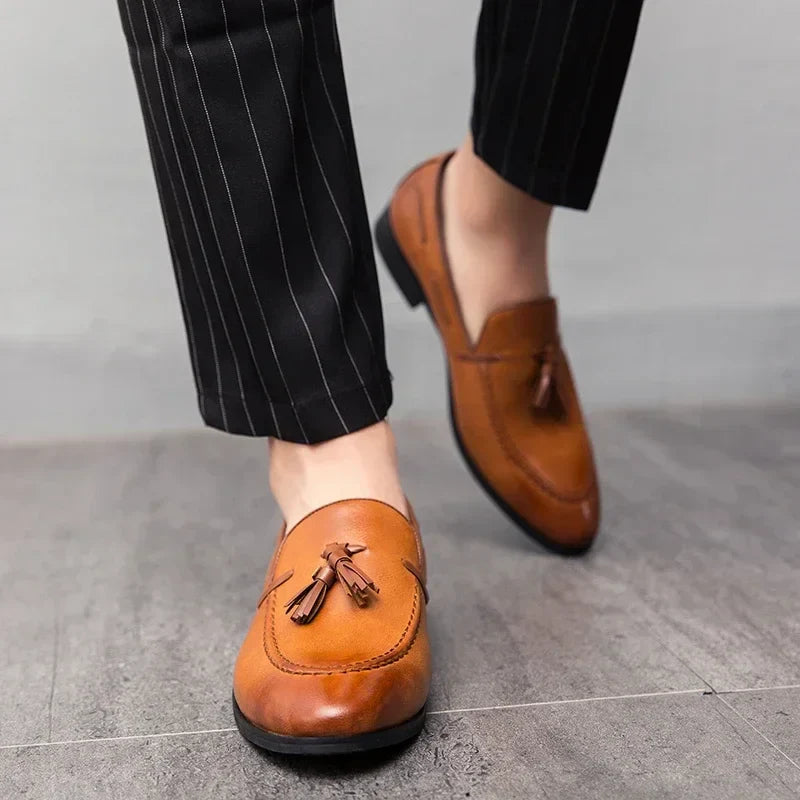 Men's Tassel Loafers Dress Shoes Business Leisure Driving Shoes Summer Outdoor Classic Fashion Famous Brand Luxury