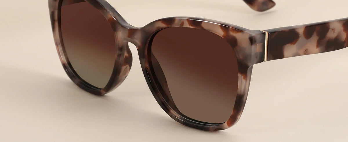 Fashion Cateye Polarized Sunglasses for Women - Oversized Sun Glasses UV400 Protection Retro Shades Designer Style