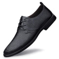 High Quality Handmade Casual Leather Business Shoes Mens Formal Oxford Office Shoes Fashion Lace-up Casual Flat Designer Shoes