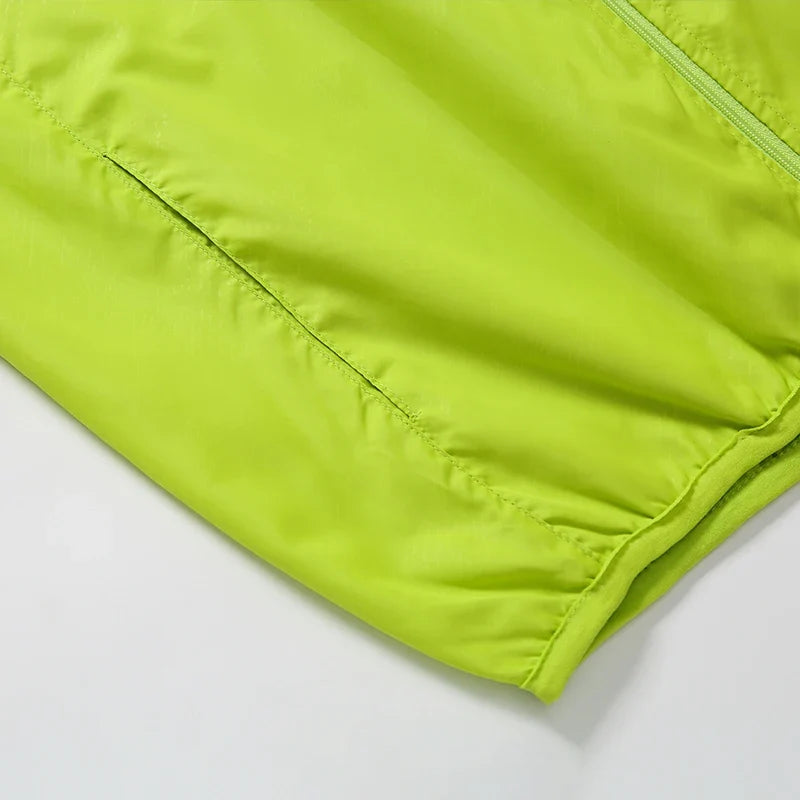 Men's Women's Waterproof Hiking Jackets Quick Dry Sun Protective Windbreaker Unisex Camping Climbing Outdoor Rain Coat