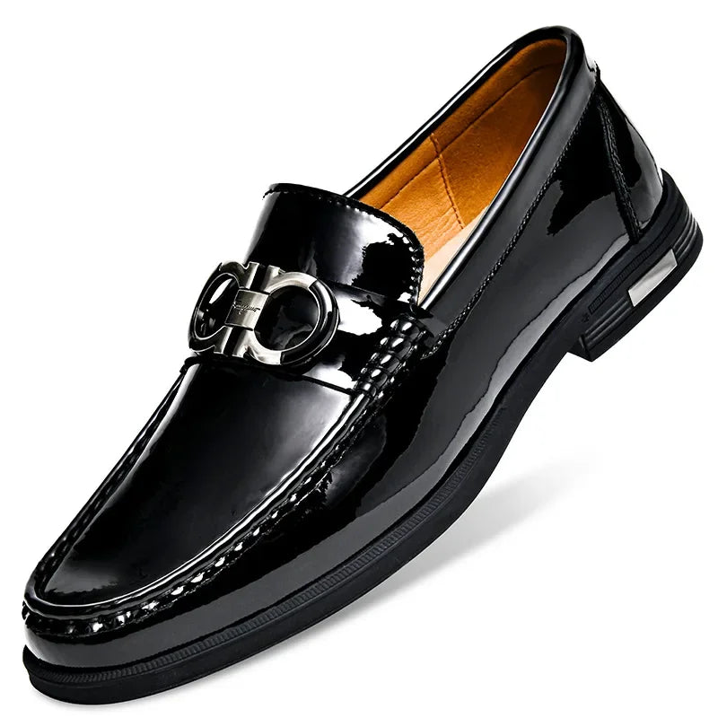 Fashionable Leather Men's Shoes – Casual Comfort Dress Footwear for Office & Events