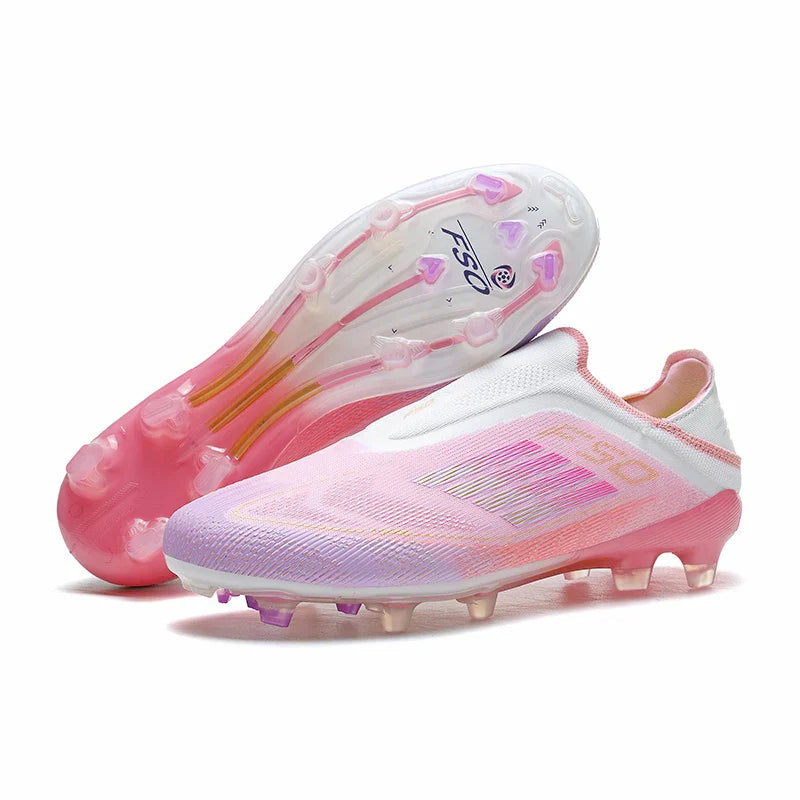 New Men Football Boots Sneakers Soccer Shoes Cleats Long Spikes Ultralight Match Breathable Indoor TF Training Drop Shipping