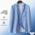 Linen Sun Protection Jacket Blazer - Men's Fashionable Business Casual Versatile and Comfortable Ice Sensation Breathable Blazer