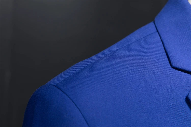 15-color boutique fashion suit 6XL men's slim groom wedding suit jacket business office suit casual solid color suit jacket