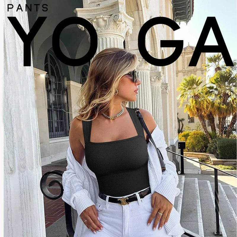 GUUDIA Sexy Summer High Waist for Women Cupless Comfortable Square Collar  Shapewear Ultra Elastic Slim Thong Shapewear Jumpsuit