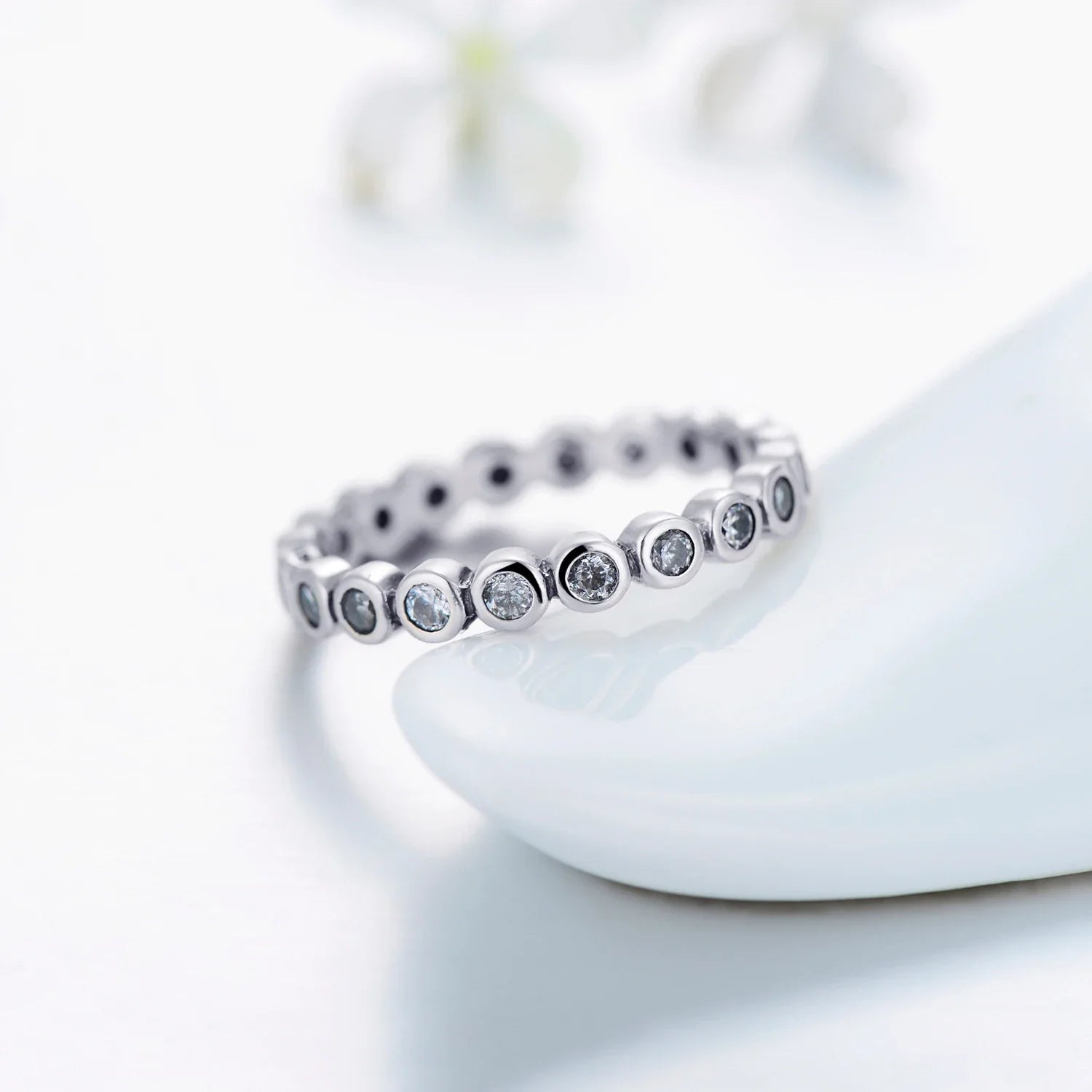 Top Quality Luxury Original Real Solid 925 Sterling Silver Starshine Finger Ring Authentic Jewelry For Women Wedding Gift