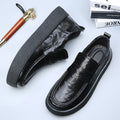 Height-increasing Business Casual Loafers for Men 2026 Spring New Black Designer Shoes Male Fashion Genuine Leather Shoe Man