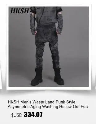 Summer New Men Tide High Street Drawstring Pocket Sports Casual Safari Style Shorts Loose Light Luxury Simple Capris HK4528