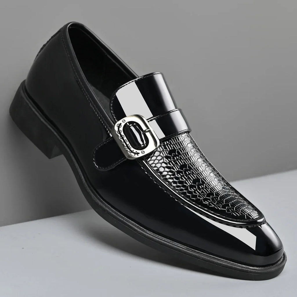 Party Wedding Oxford Footwear New Arrival Leather Men Casual Shoes Office Work Business Shoes Pointed Toe Loafers Brogue Shoes
