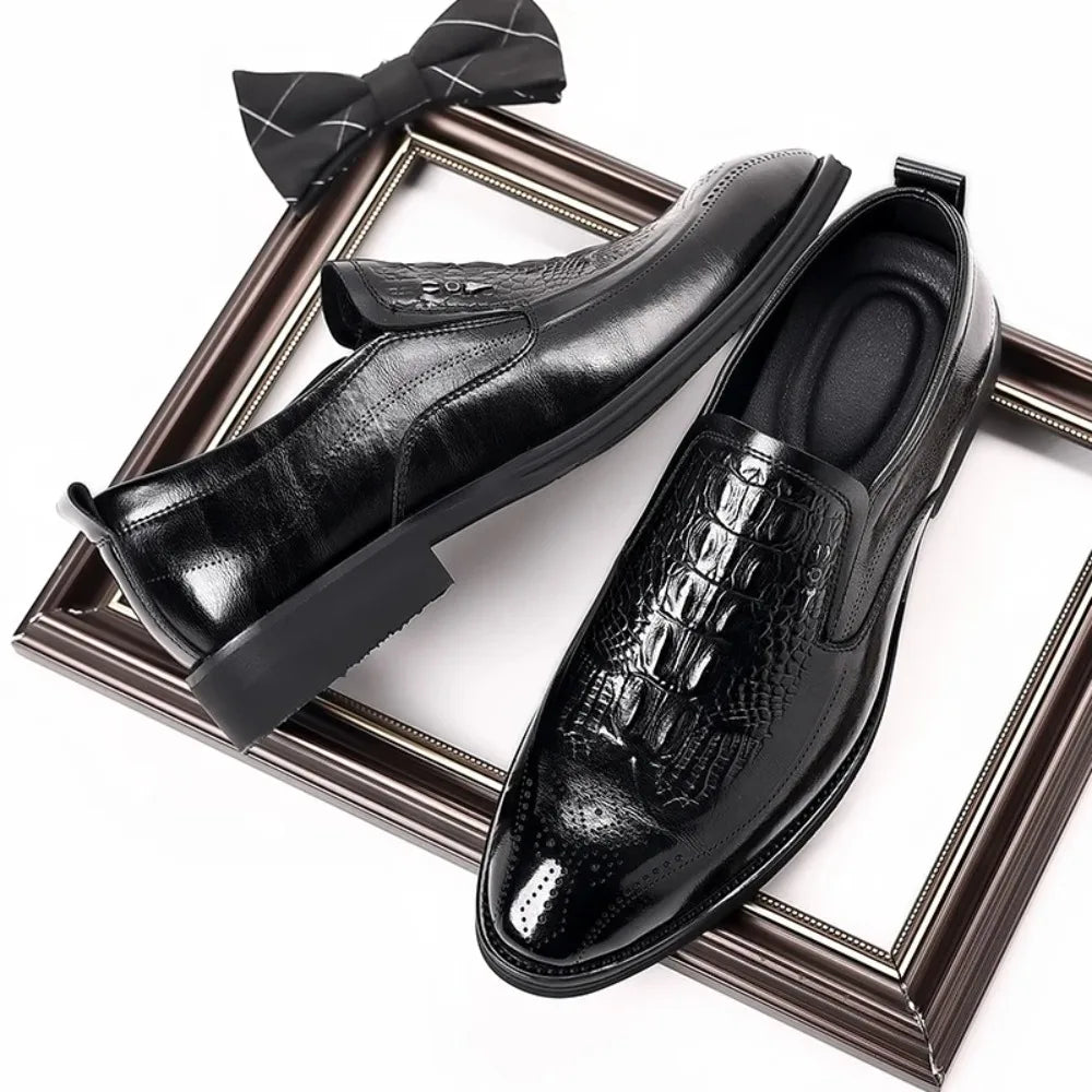 Leather Shoes For Man Genuine Leather Casual Shoes Fashion Business Oxford Shoes High Quality Designer Work Shoes