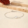 0.8CT D VVS1 Pear Cut Moissanite Bracelets for Women Simple Elegant Wedding Fine Jewerly Dainty Pure S925 Silver Chain