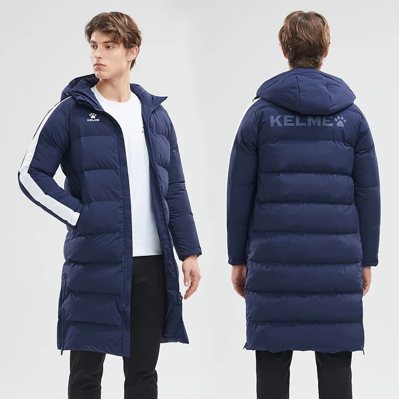Men Winter Jacket Long Solid Sports Training Coat Male Overcoat Outrwear Warm Cotton Padded Winter Coat Women 8261MF1014
