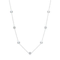 925 Sterling Silver Zircon Beads &Pearl Chain Necklaces Pendant For Women Fine Jewelry  Valentine’s Day Gifts