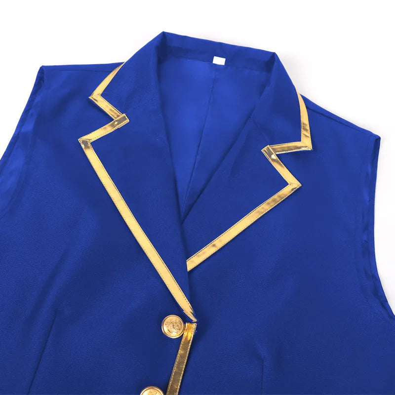 British Style Men Red Sleeveless Vest Jacket, Thin Single Button V-neck Waistcoat, Gold Striped Patchwork.