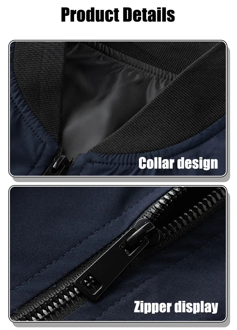 Spring Autumn Men's Casual Jackets Fashion Baseball Coat Light Soft Flying Jackets Men Business Men's Standing Collar Jacket