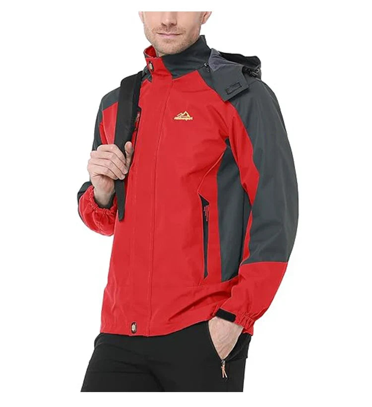 Men Autumn Jacket Camping Hiking Trekking Windbreaker Waterproof With Hood Spring Outdoor Sports Travel Climbing Coats