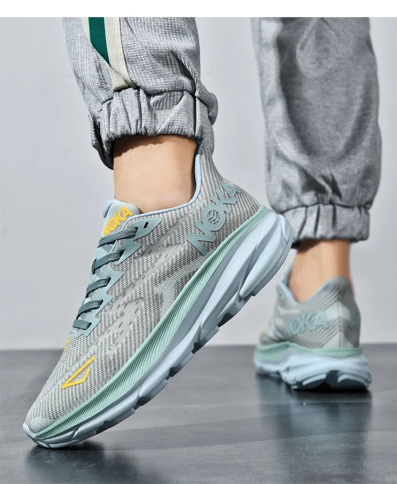 Men's Running Shoes Jogging Cushioning Outdoor Luxury Shoes Trainer Race Breathable Couple Non-Slip Sneakers Mesh Off-road Shoes