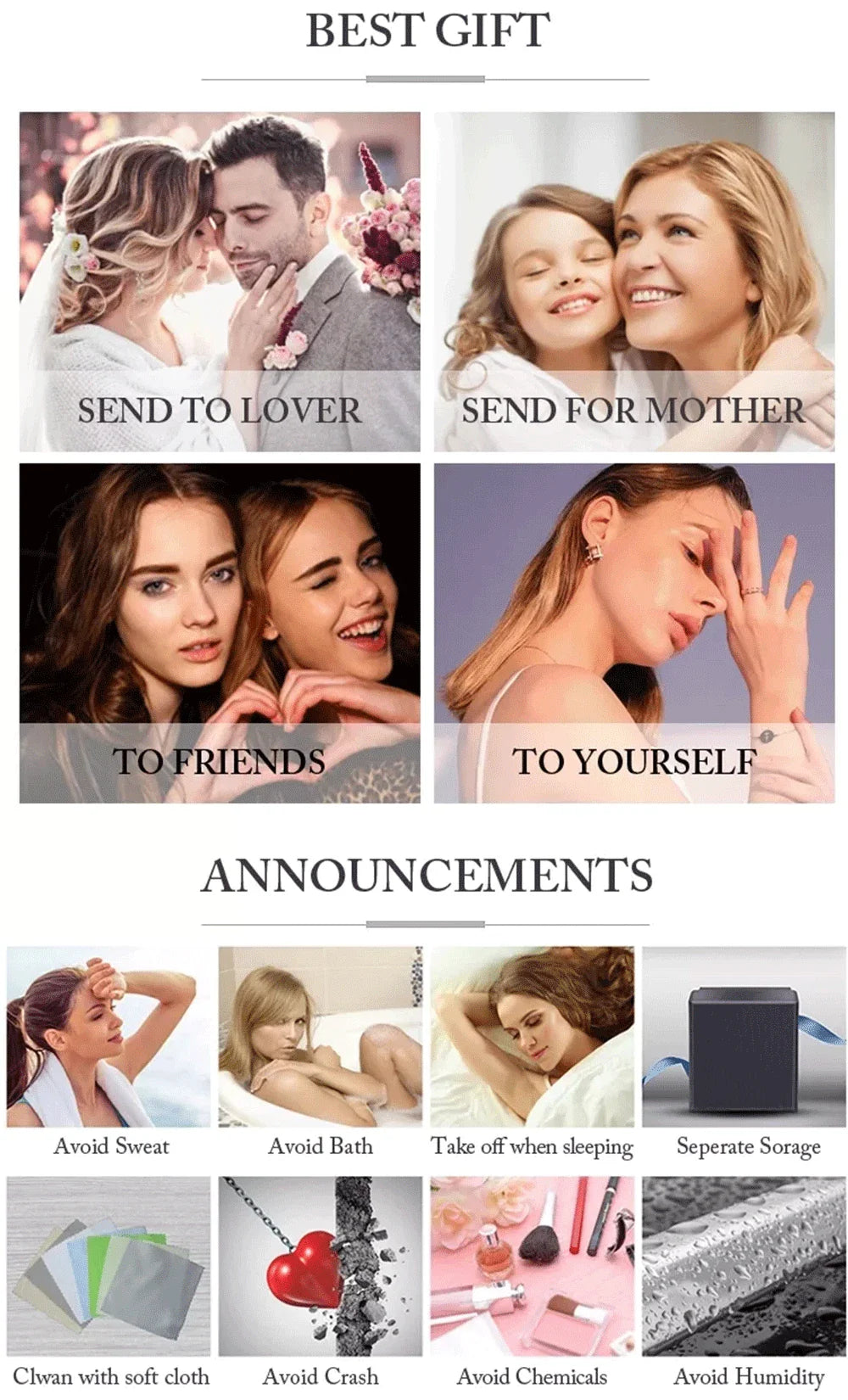 1CT Marquise Moissanite Pendant Neckalce 925 Sterling Silver Plated Gold Water Drop Diamond Necklaces Certified For Women Daily