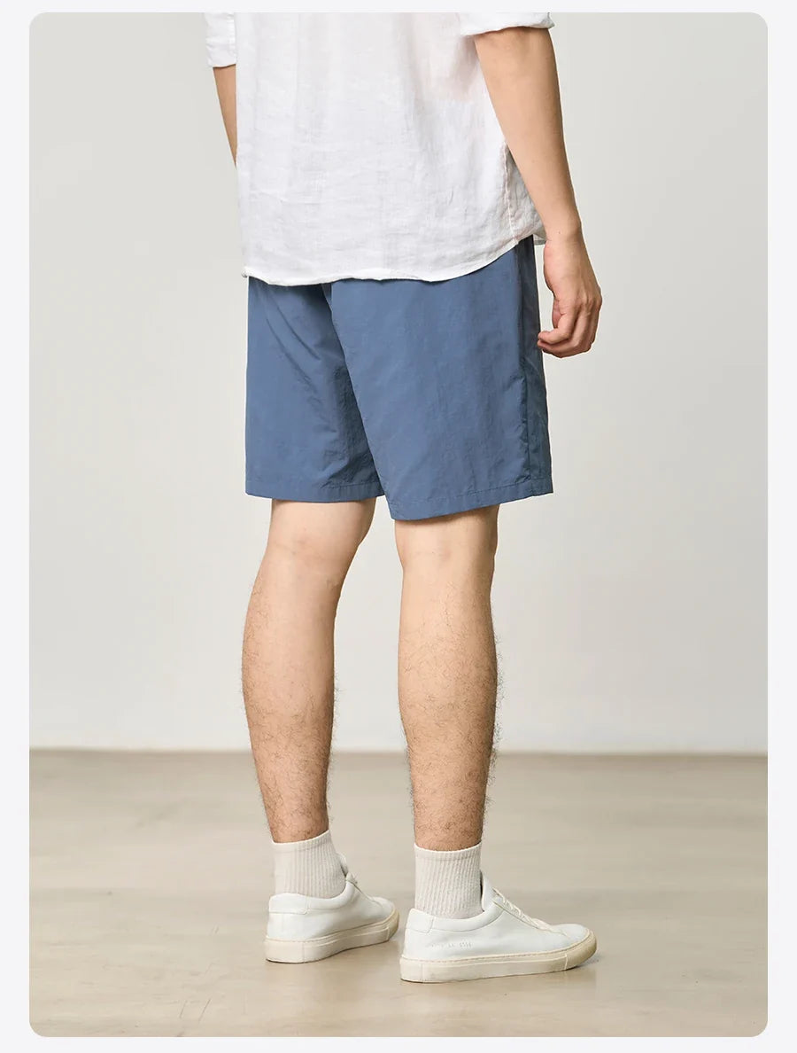 Quick Dry Nylon Shorts Loose Fit 130gsm Lightweight Summer Men's Essential Daily Wear Breathable Beach Shorts For Men
