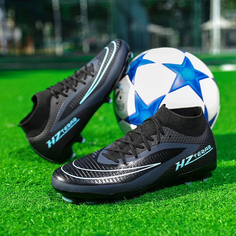 New Men Soccer Shoes Sport Boys Breathable Cleats Adult Outdoor Football Boots Training Long Spikes Non Slip Match Comfortable