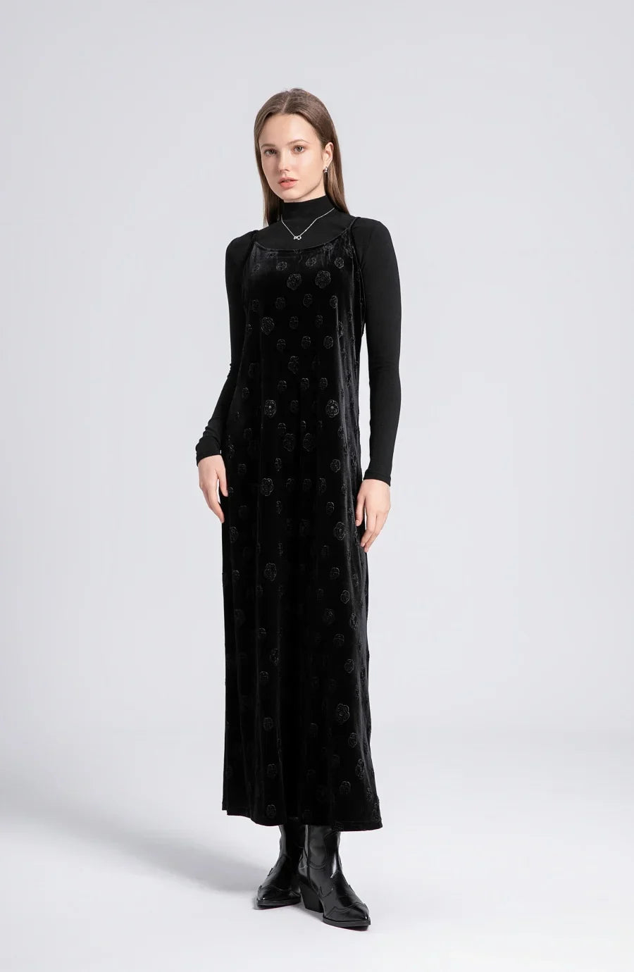 2024 Fall- winter velvet woman clothes adjustable strap dress + basic tops + cardigan + sleeveless dress (ship out in 1 day)