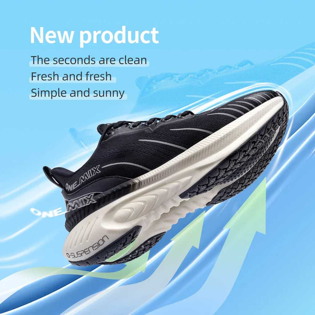 New Cushioning Running Shoes For Men Suitable Heavy Runners Lace Up Sports Women Non-slip Outdoor Athletic Male Sneakers