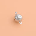 S925 sterling silver ball magnet clasp DIY bracelet double ring magnetic clasp