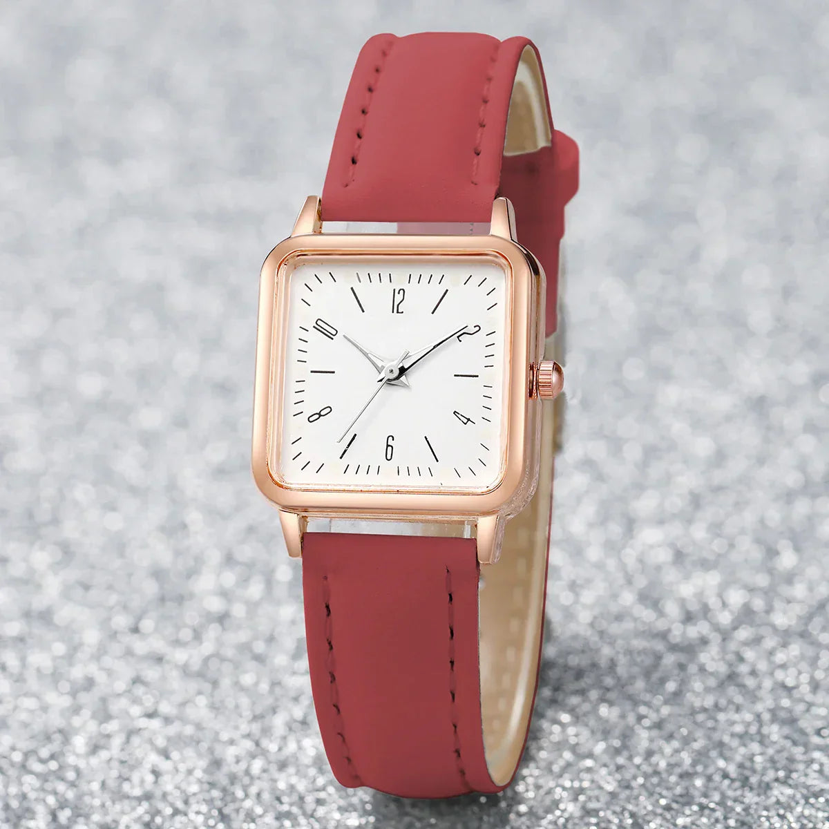 Fashion Square Women Watches Casual Leather Strap Ladies Wristwatches Clock Gift Reloj Mujer