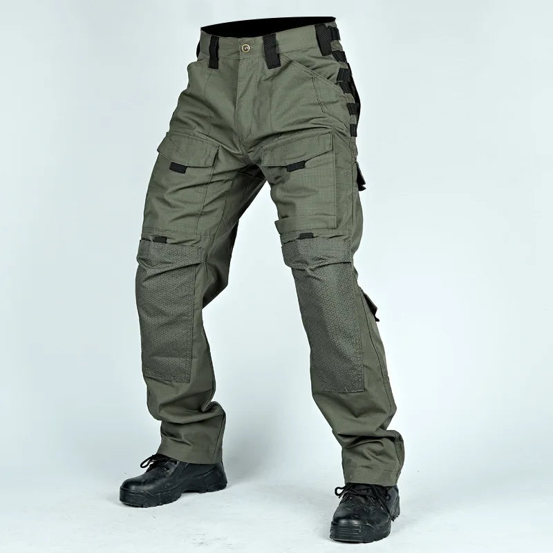 Tactical Pants For Men Casual Multi-Pockets Cargo Trousers Quick Dry Outdoor Waterproof Work Trousers Wear-Resistant Overalls