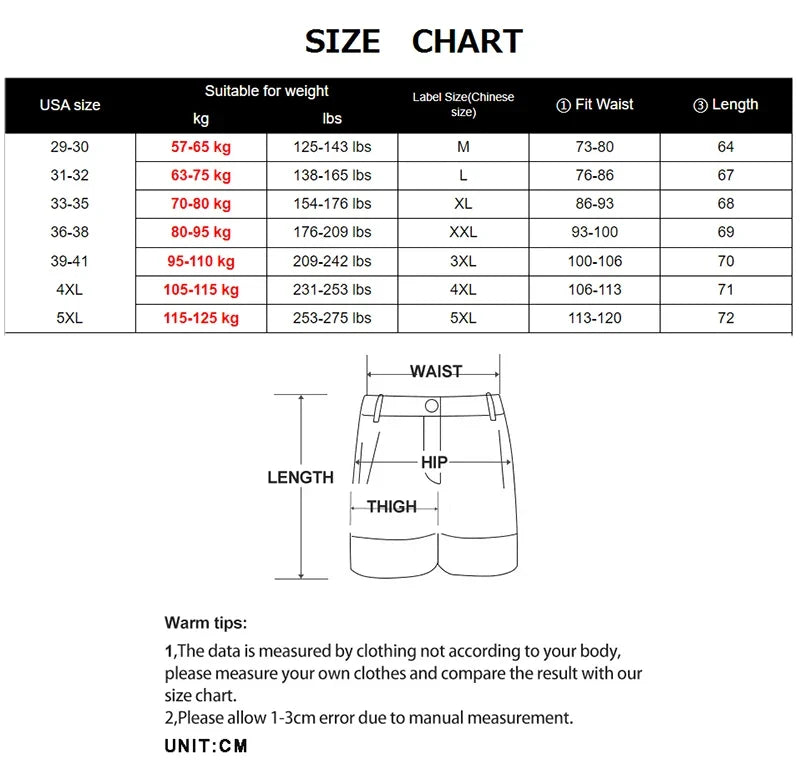 Tactical Cargo Shorts Men Casual Sports Shorts Man Hiking Fishing Joggers Long Shorts