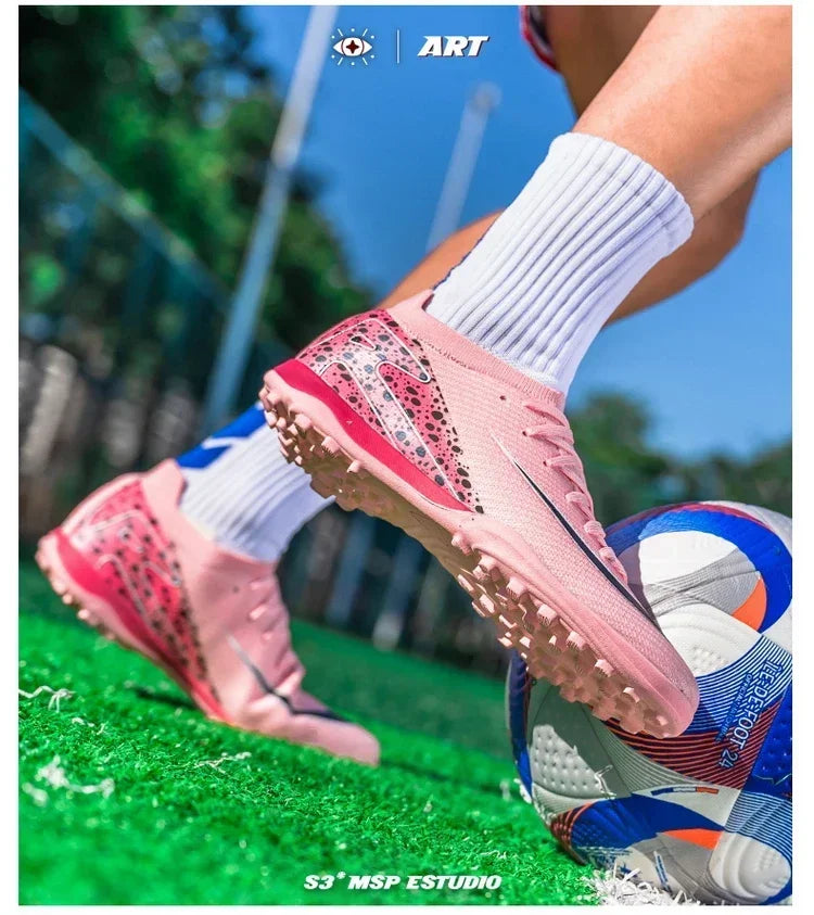 New Men Professional Football Boots Grass Soccer Shoes Outdoor Sport Non-Slip Training Shoes Match Sneakers Ultralight Unisex