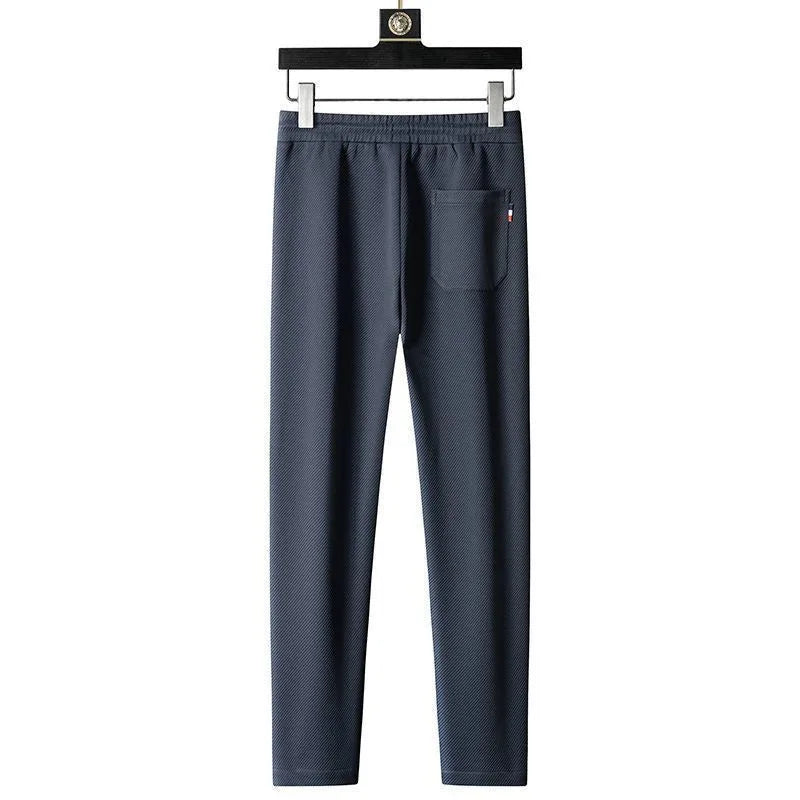 Spring and Autumn New Sportswear Suit Men's Casual Breathable High-end Jacket Trousers Stand-up Collar Zipper Open Mens Clothes