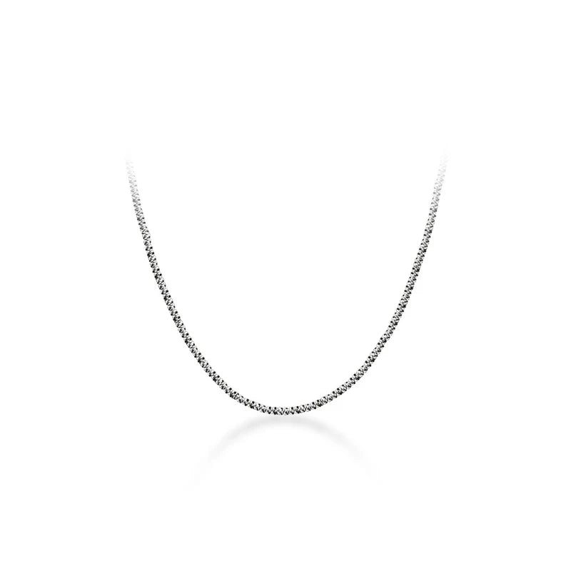 Dazzling Simple Adjustable Necklace for Women Girls 925 Sterling Silver Luxury Brand Jewelry 2024 New Mode Accessories