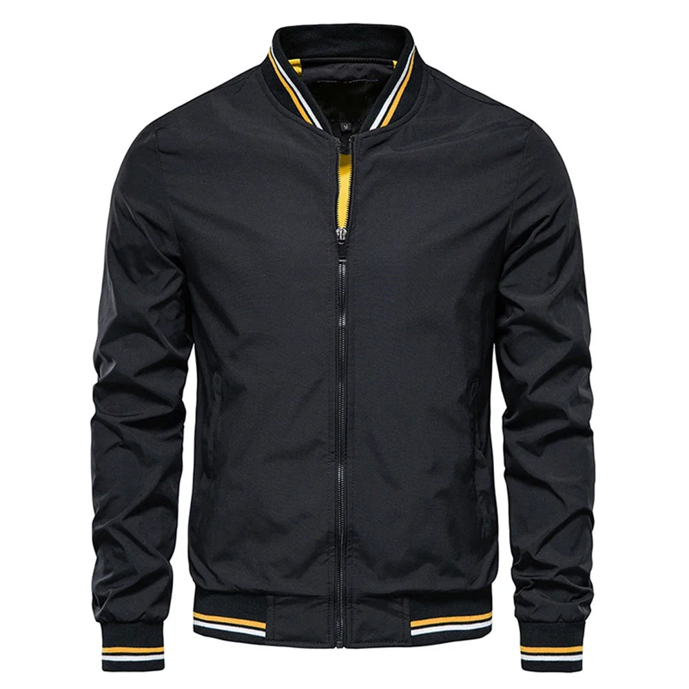 Spring Summer Bomber Jacket Men Black Casual Slim Fit Baseball Mens Jackets New Autumn Fashion High Quality Jackets for Men