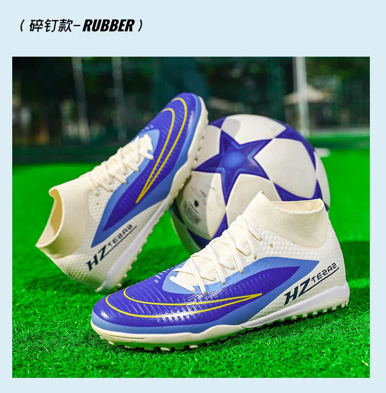 New Men Soccer Shoes Sport Boys Breathable Cleats Adult Outdoor Football Boots Training Long Spikes Non Slip Match Comfortable