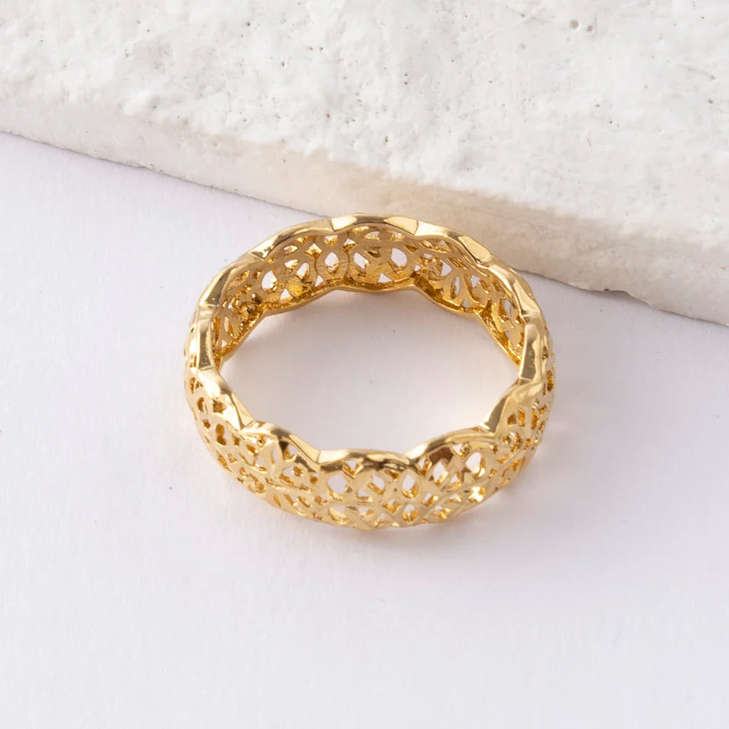 Morocco Trend 18k Gold Color Jewelry Set for Party Design Earrings and Pendant Necklace Bracelet Ring Set for Engagement