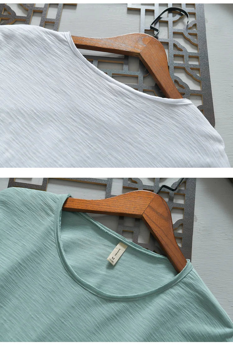 New  Autumn Solid Color Long-sleeved T-shirt Men's Casual Bottoming T-shirt Male Cotton Crew Neck T-Shirt