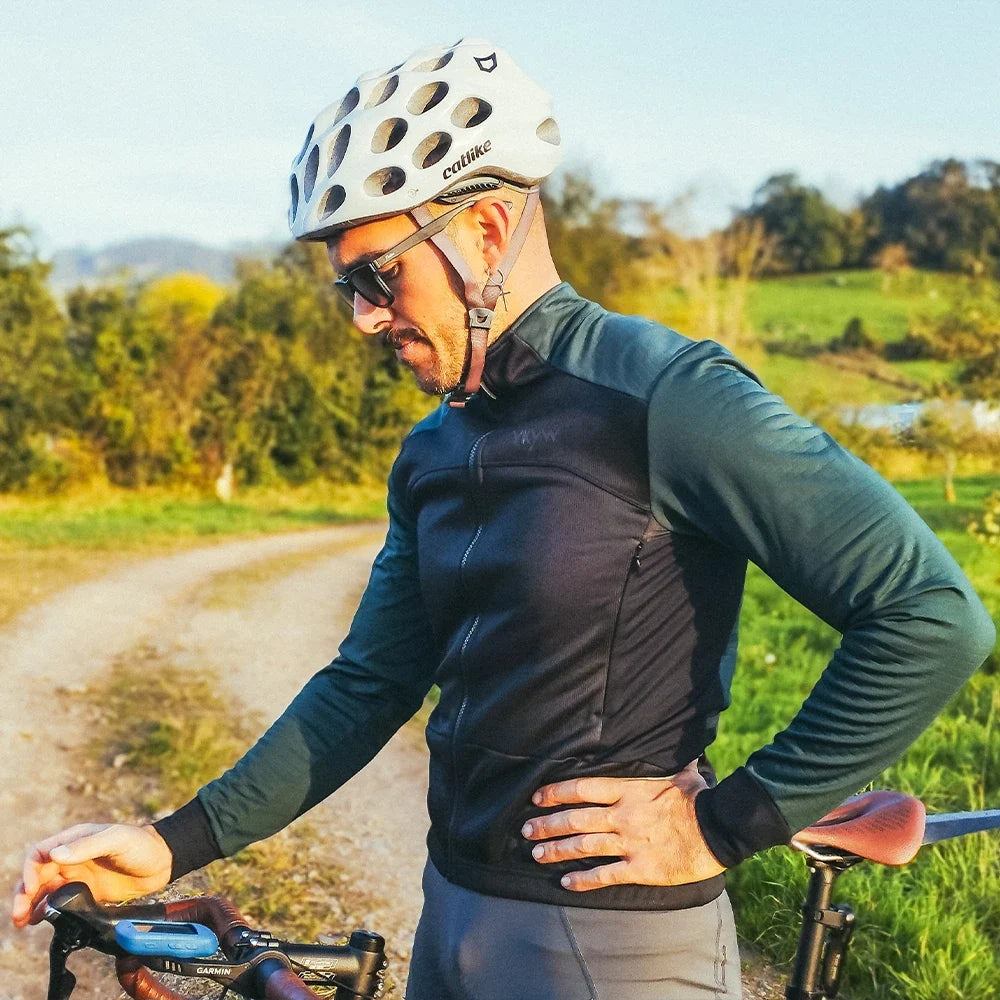 Men's Cycling Jacket Waterproof Windproof Road Bike Tops Winter 0°C Thermal Fleece Bicycle Jersey  Cycling Clothing