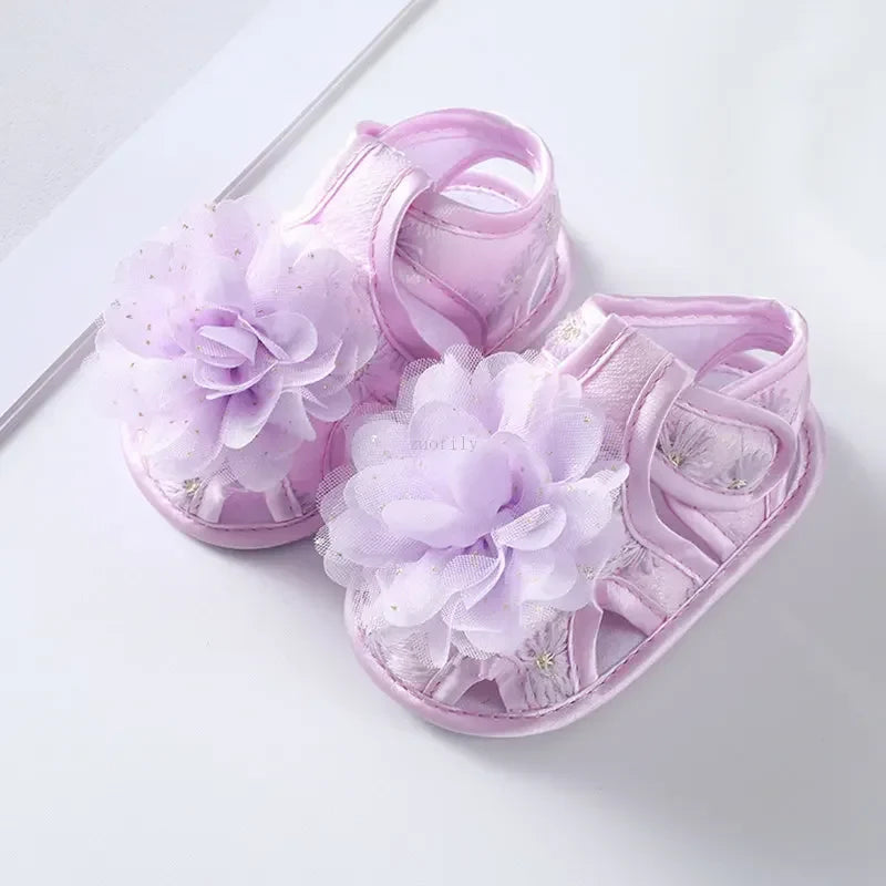 New Children Summer Clogs 0-18M Newborn Infant Baby Girl Princess Bowknot Sandal Sneakers Toddler Soft Crib Walkers Casual Shoes