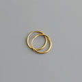 Genuine 925 Sterling Silver Fashion Korean Simple Hoop Earrings for Women Men Charming Chic Party Jewelry Accessories