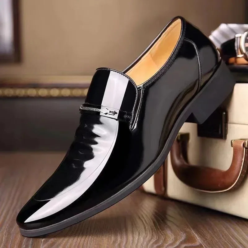 Men’s Oxford Leather Dress Shoes – Luxury Business Formal Footwear for Office & Events