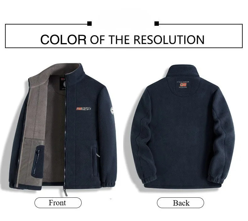 Men Winter Jacket New Arrival Polar Fleece Outwear Thick Fleece Lined Outdoor Man Autumn Jacket Coat