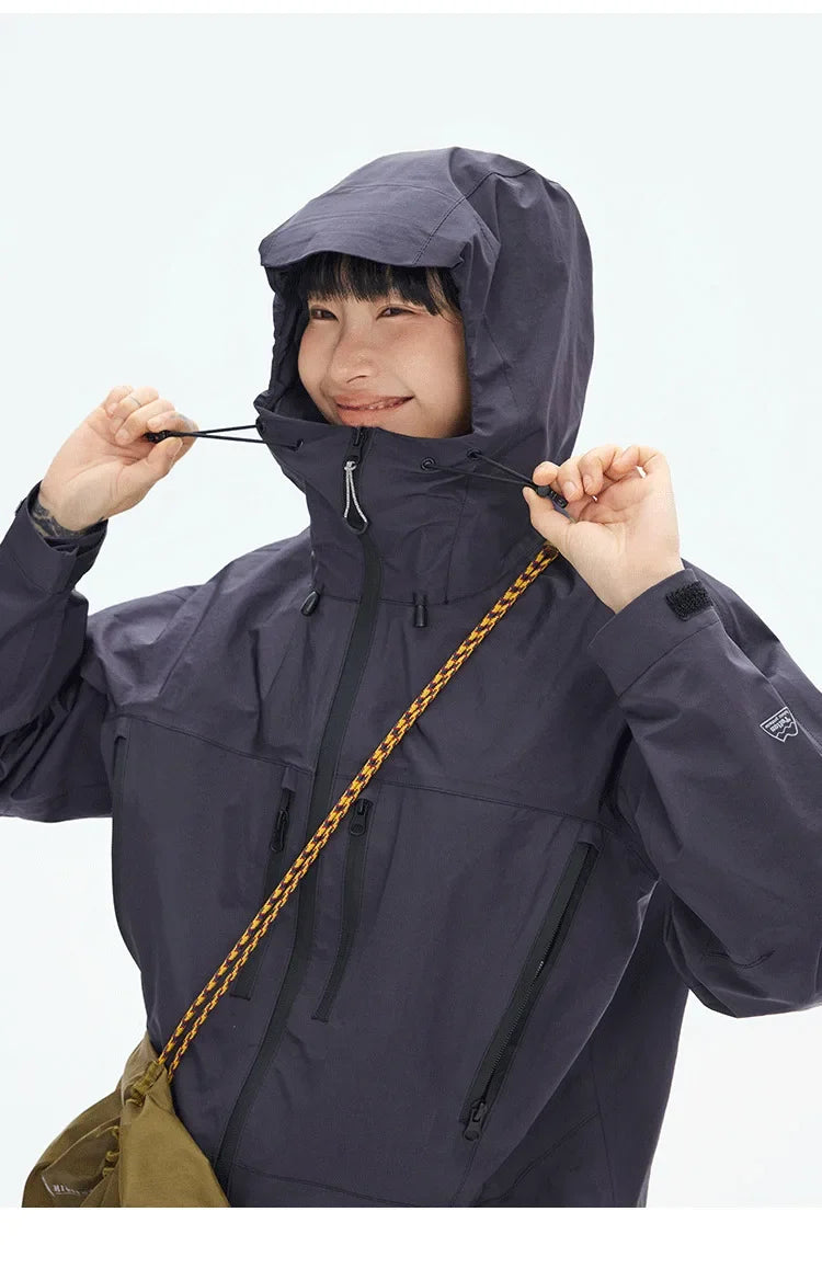 TripleGuard HardShell Sealed Outdoor Waterproof Jacket - Premium Multi-Pocket Heavy-Duty Mountain Utility Workwear Unisex