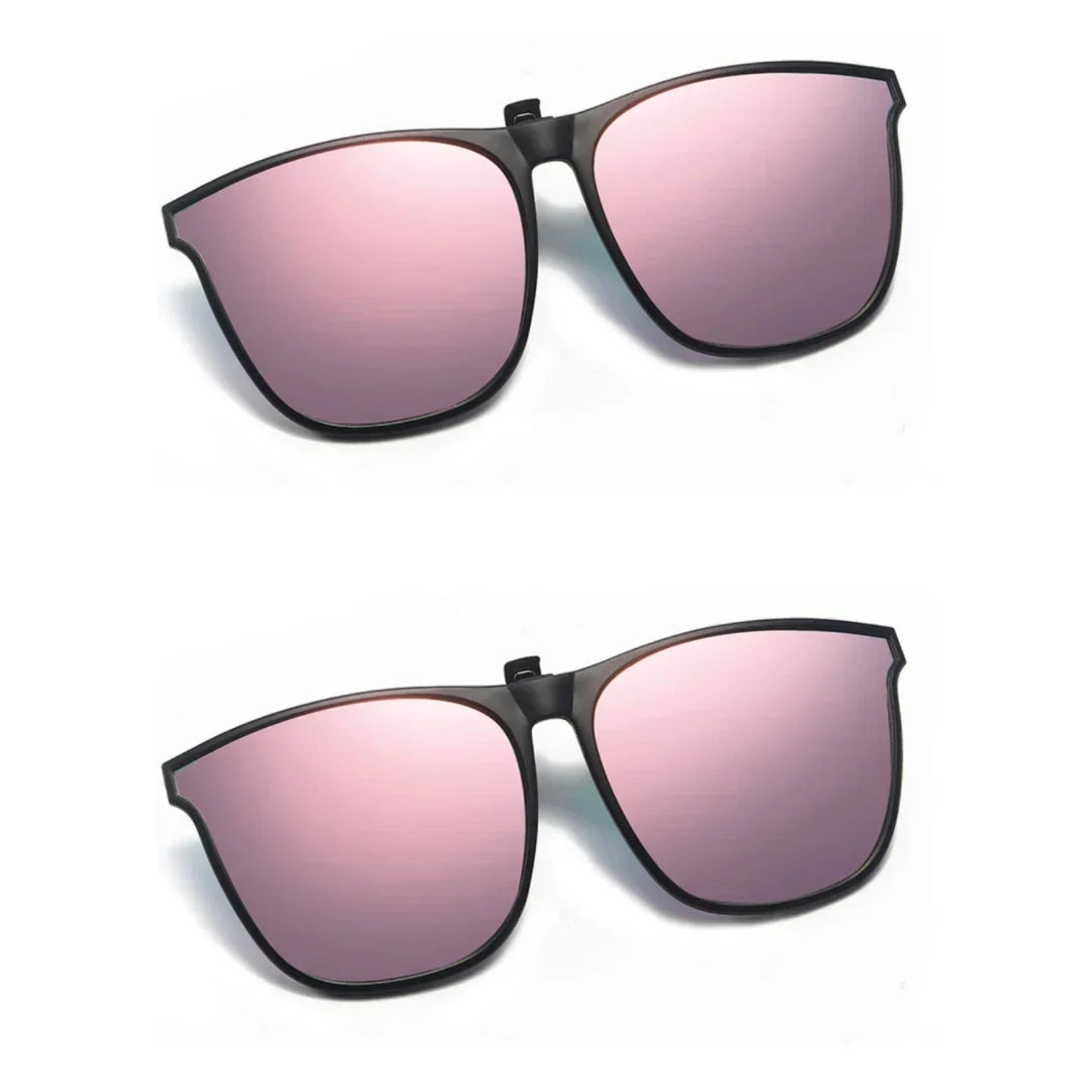 New PC Clip Sunglasses for Outdoor Fishing and Driving. Clip Sunglasses for Day and Night Use.