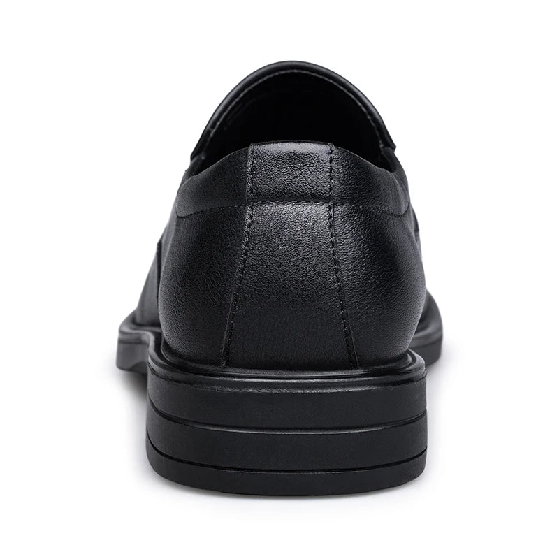 Classic Men's Genuine Leather Loafers Slip-On Flats Business Formal Dress Shoes for Wedding Party Casual Shoes Driving Footwear