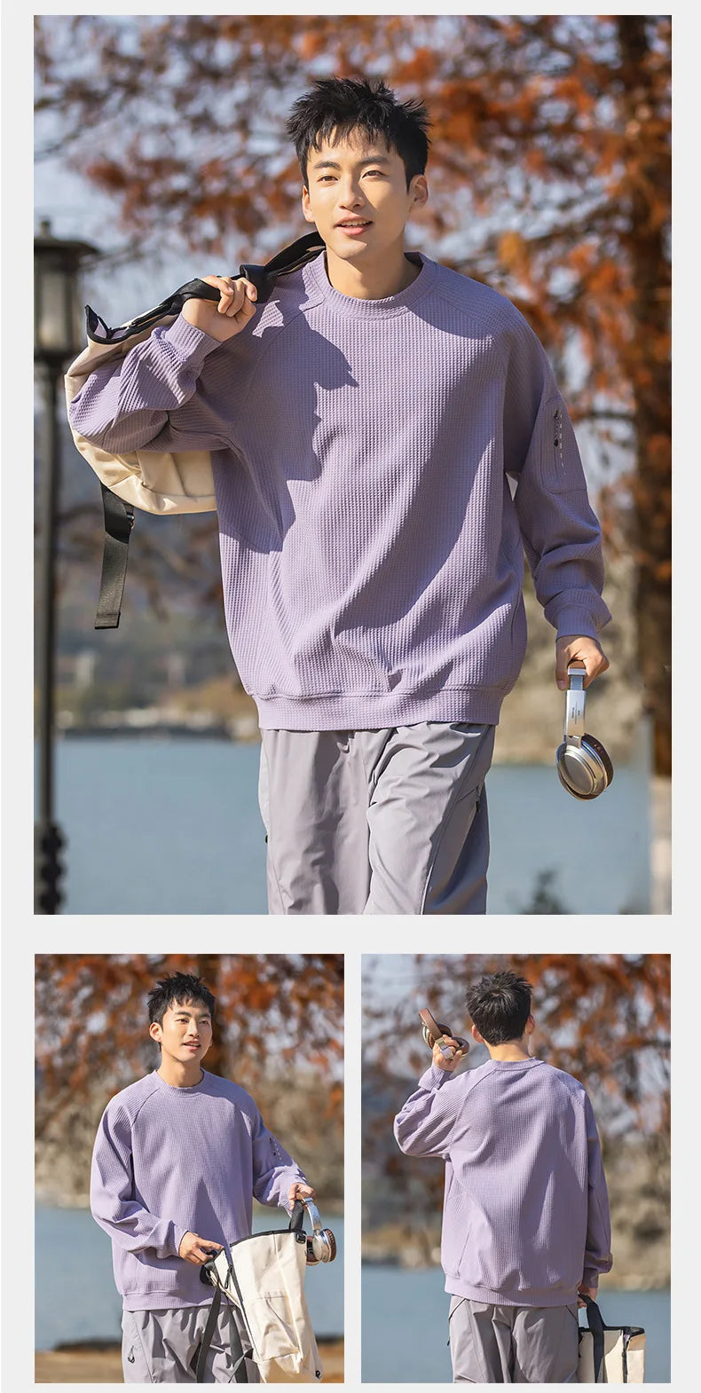 Outdoor Series: Classic Crew Neck T-Shirt with Moisture-Wicking, Quick-Drying & Antibacterial Tech for All-Weather Commute