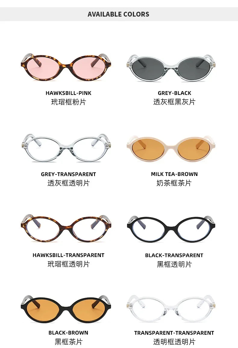 Designer UV400 Sunglasses Women Men New Trendy Oval Sun Glasses Ladies Vintage Small Round Gafas De Sol