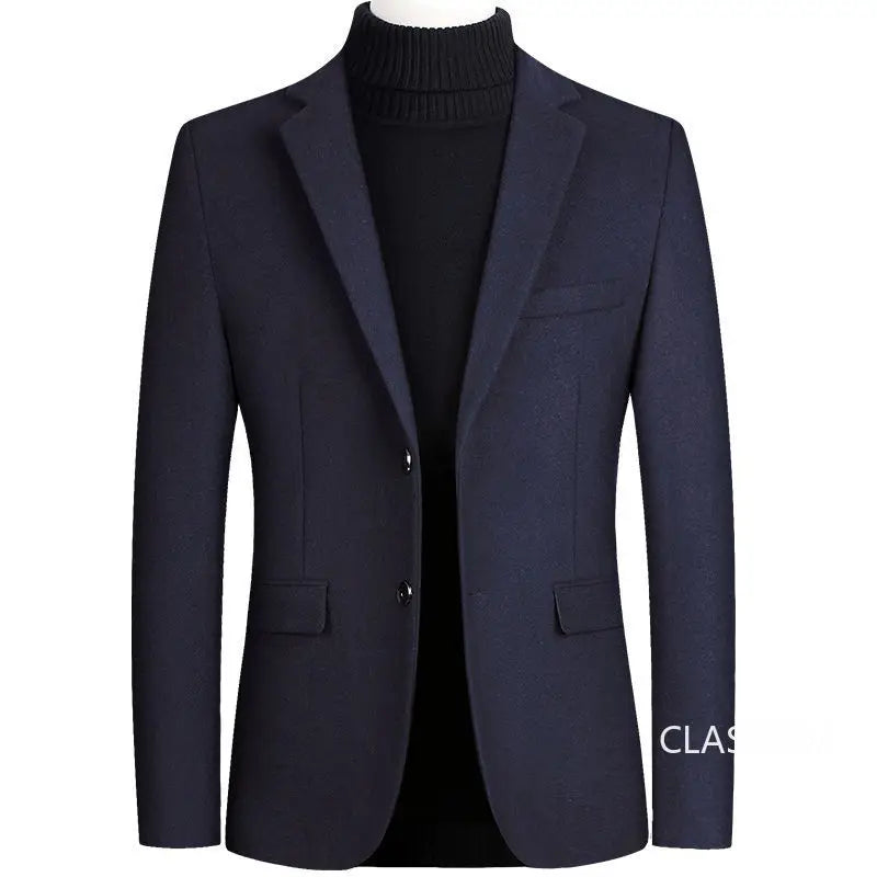 New Spring Men Cashmere Blazers Suits Jackets Business Casual Wool Suit Coats Quality Male Slim Fit Blazers Jackets Coats 4XL